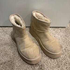 Altar'd State Tan Winter Boots